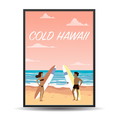Cold Hawaii Surfers Lyserød