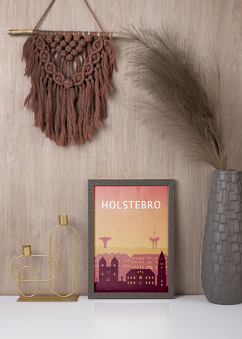Holstebro City Shapes Sunset