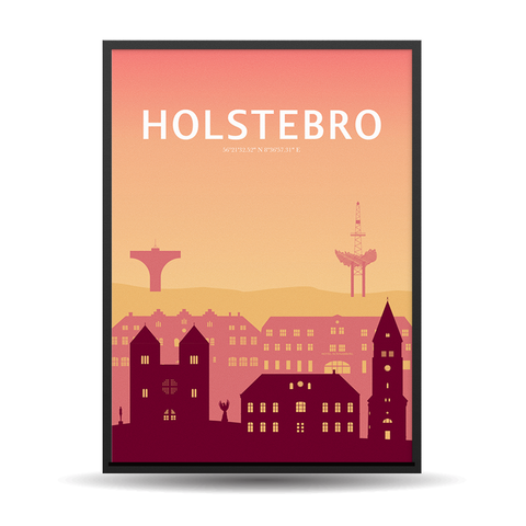 Holstebro City Shapes Sunset