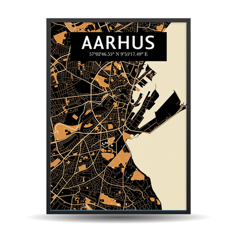 Aarhus Lighting Map Orange