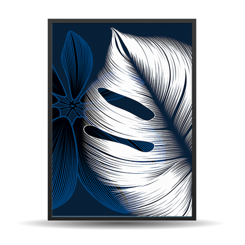 Blue & White Flower #1