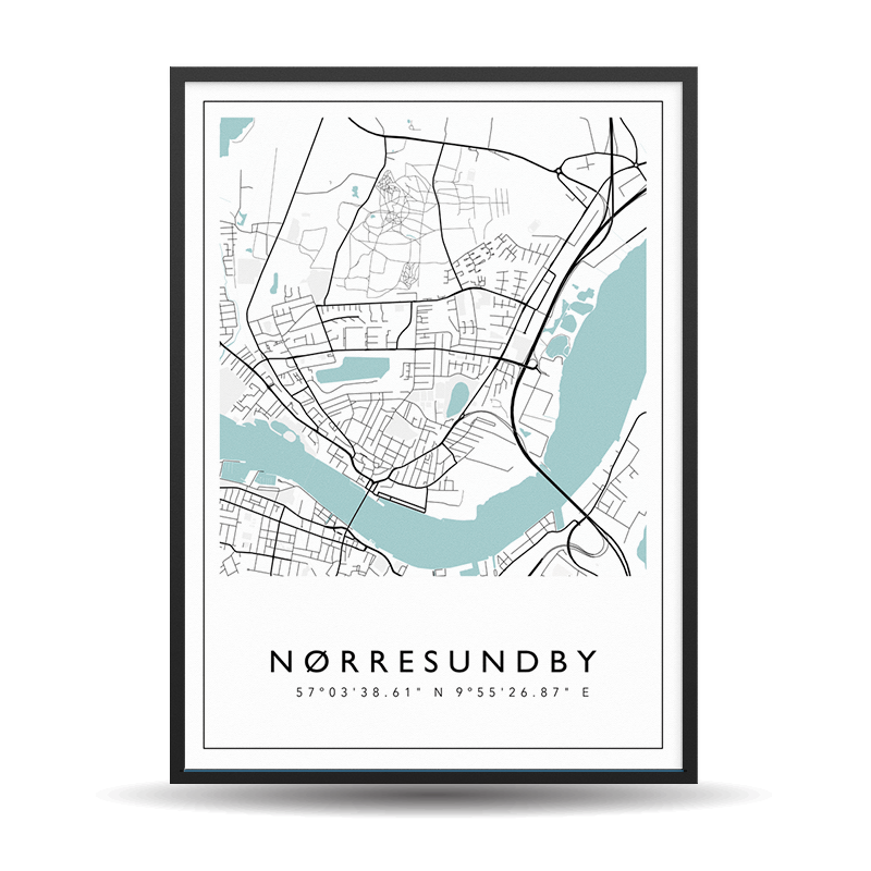 Nørresundby - City Map Color