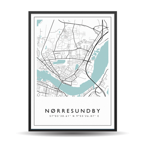 Nørresundby - City Map Color