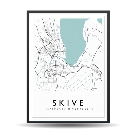 Skive - City Map Color