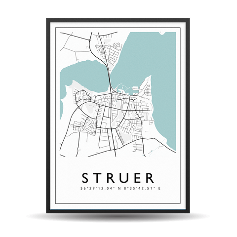 Struer - City Map Color