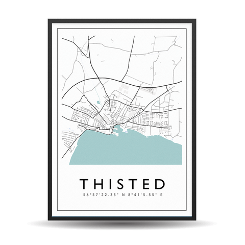 Thisted - City Map Color