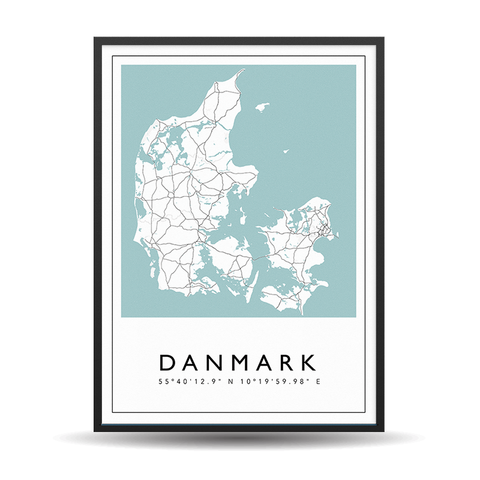 Danmark - City Map Color