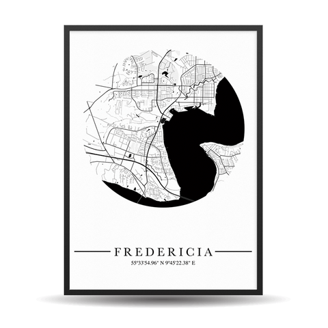 Fredericia City Map