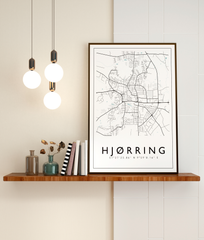 Hjørring - City Map Color