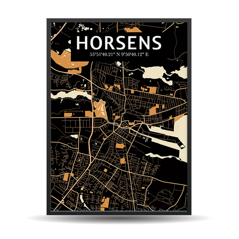 Horsens Lighting Map Orange