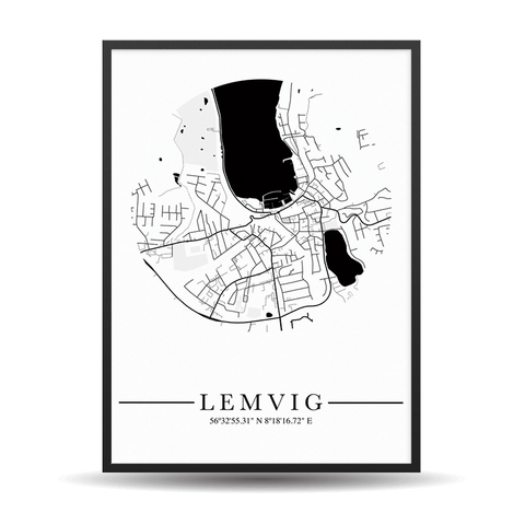 Lemvig City Map