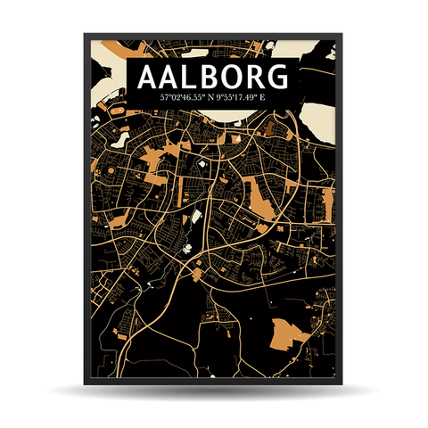 Aalborg Lighting Map Orange