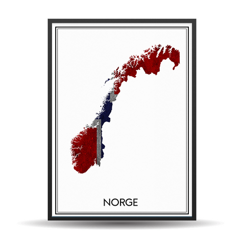 Norge Rustic Map