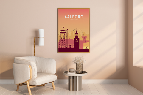 Aalborg City Shapes Sunset