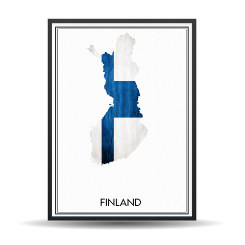 Finland Rustic Map