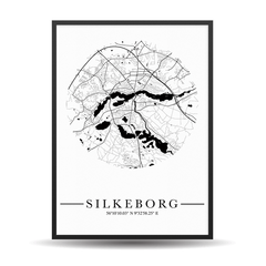 Silkeborg City Map