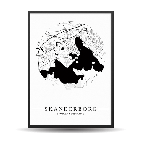Skanderborg City Map