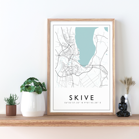 Skive - City Map Color