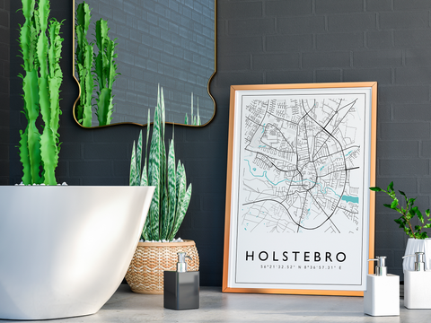 Holstebro - City Map Color