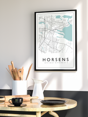 Horsens - City Map Color