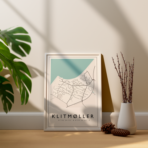 Klitmøller - City Map Color