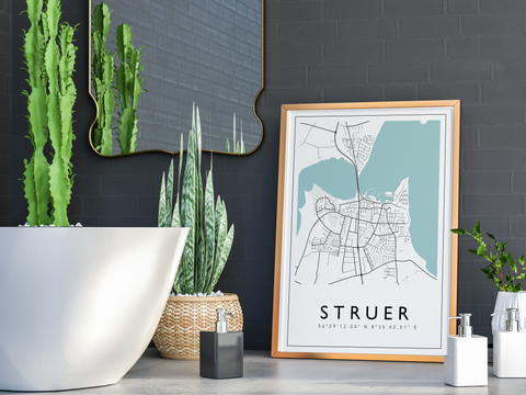 Struer - City Map Color